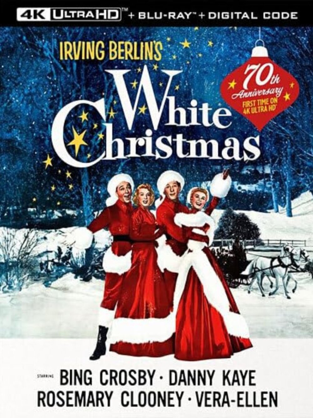 White Christmas 4K UHD Blu-Ray Digital Copy - Classic Holiday Movie Experience
